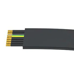 Кабель плоский 7G4 HALOGENFREE BLACK - Плоский кабель 7 полюсов, серия podis, сечение: 7х4 мм кв., материал изоляции: halogen-free, цвет: черный