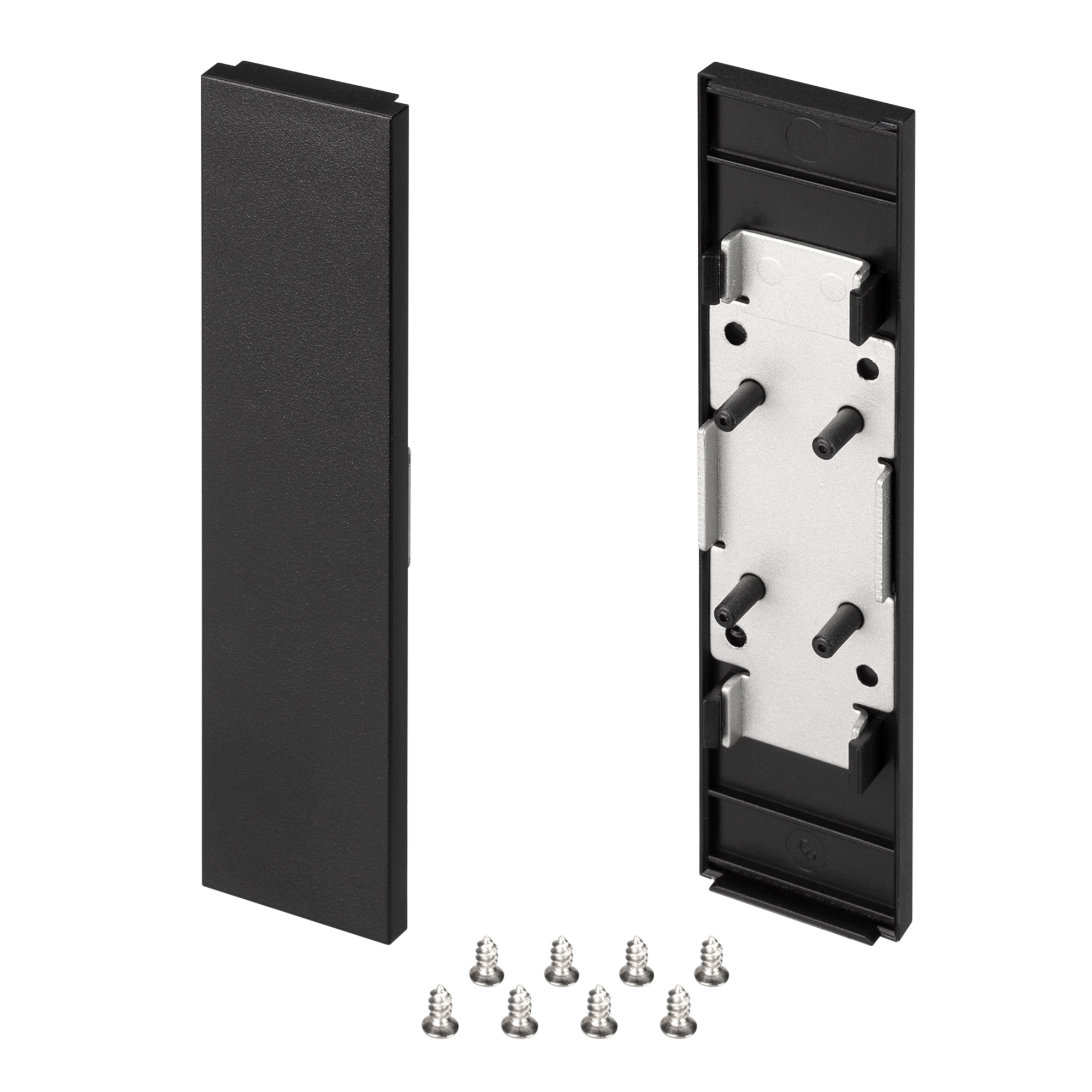 Заглушка SL-LINE-25100-DUAL BLACK глухая 033038 - Пара заглушек чёрного цвета (без отверстия) для профиля SL-LINE-25100-DUAL. В комплекте 2 заглушки. Цена за комплект.