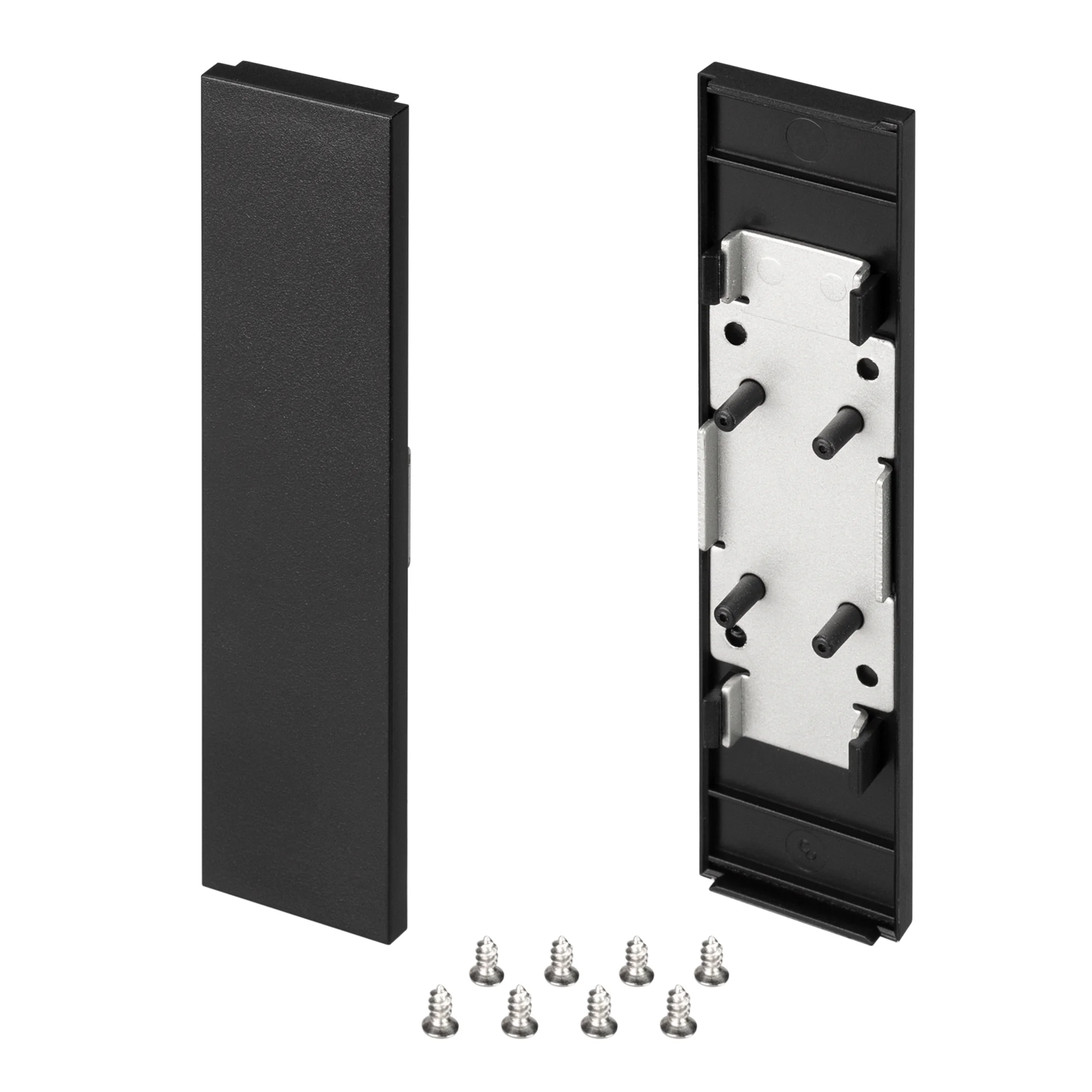 Заглушка SL-LINE-25100-DUAL BLACK глухая 033038 - Пара заглушек чёрного цвета (без отверстия) для профиля SL-LINE-25100-DUAL. В комплекте 2 заглушки. Цена за комплект.