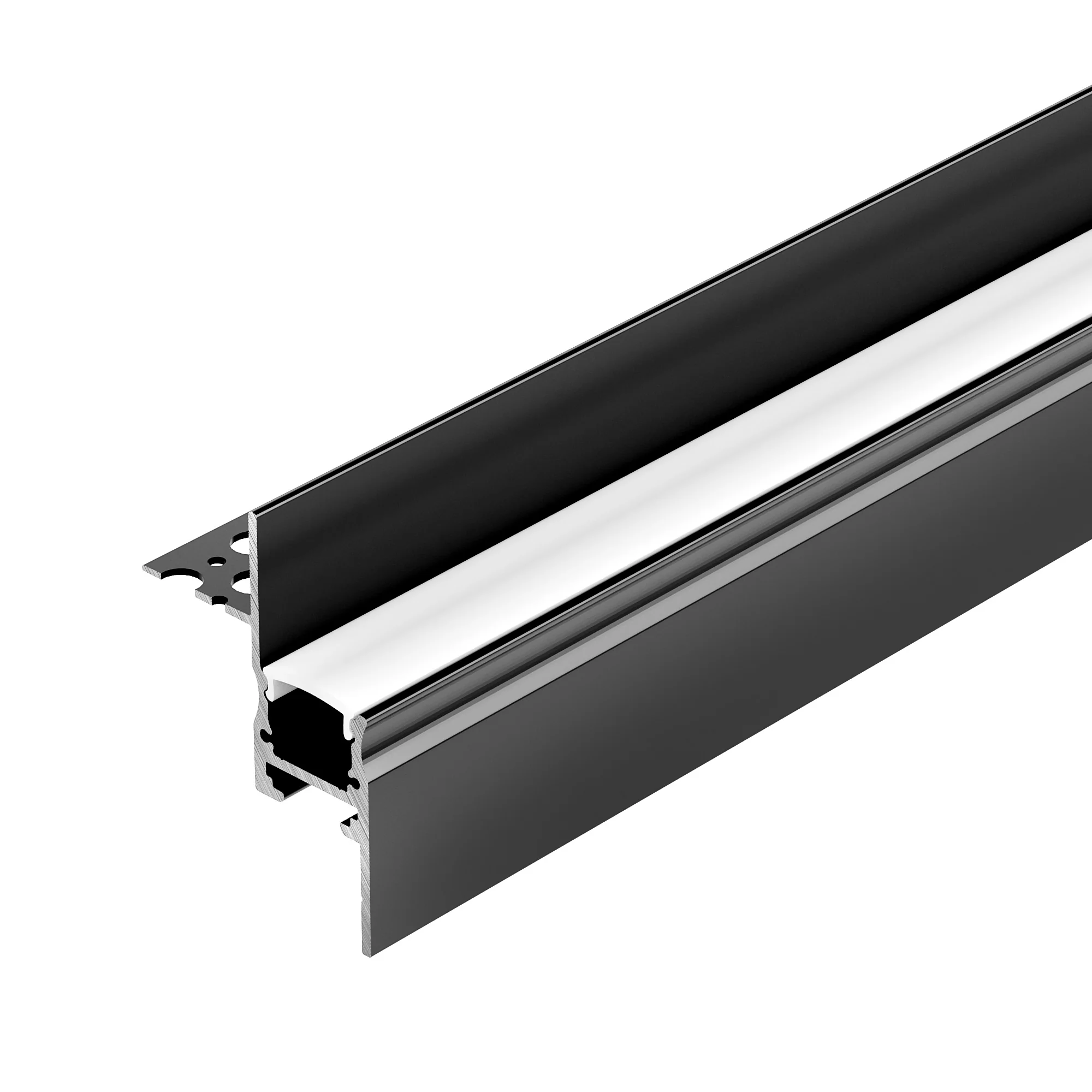 Профиль СEIL-S14-SHADOW-T-2000 BLACK 040779 - Алюминиевый встраиваемый профиль для светодиодных лент и линеек. Цвет-черный RAL9005 (порошковая окраска). Габаритные размеры (LхWхH): 2000х41х51 мм. Ширина площадки для ленты 13,3 мм. Экраны, заглушки и други