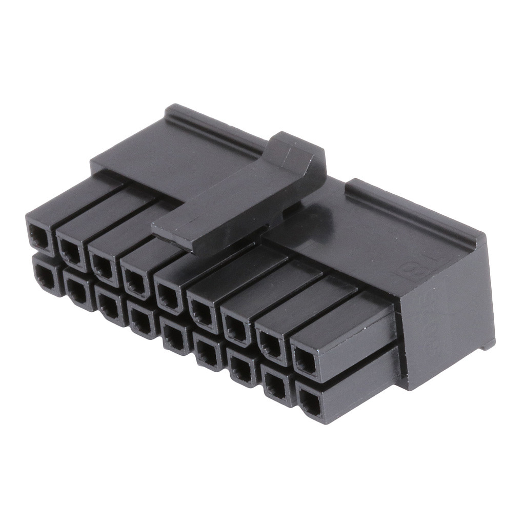 430251800 - Корпус разъема RCP 18 местн. 3мм  с захватом для монтажа кабеля