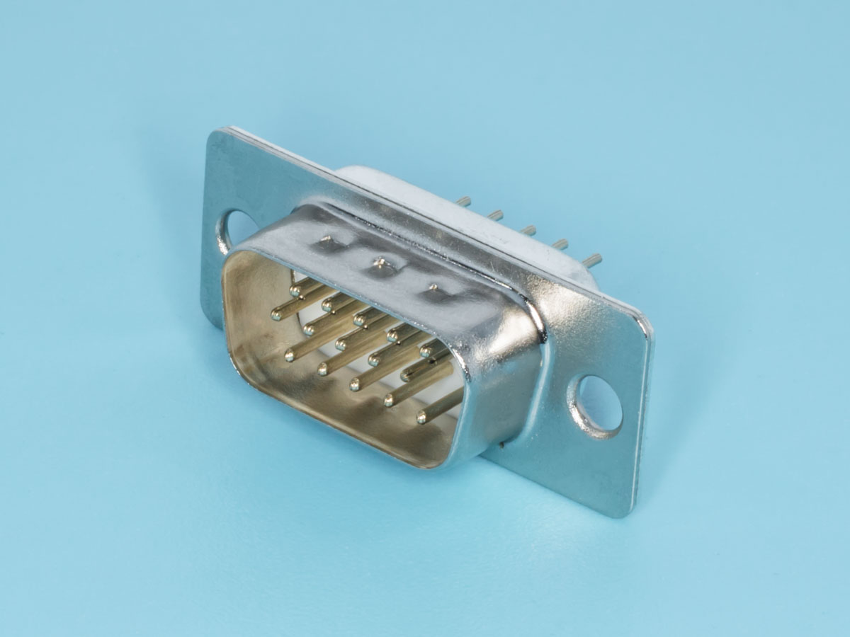 DHB-15M - Разъем 15 контактов высокой плотности, вилка на плату, вертикальный