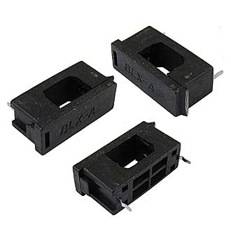 BLX-A (5X20 6A 250V) - Держатель предохранителя 5x20 мм с крышкой-защелкой, макс. ток 6А