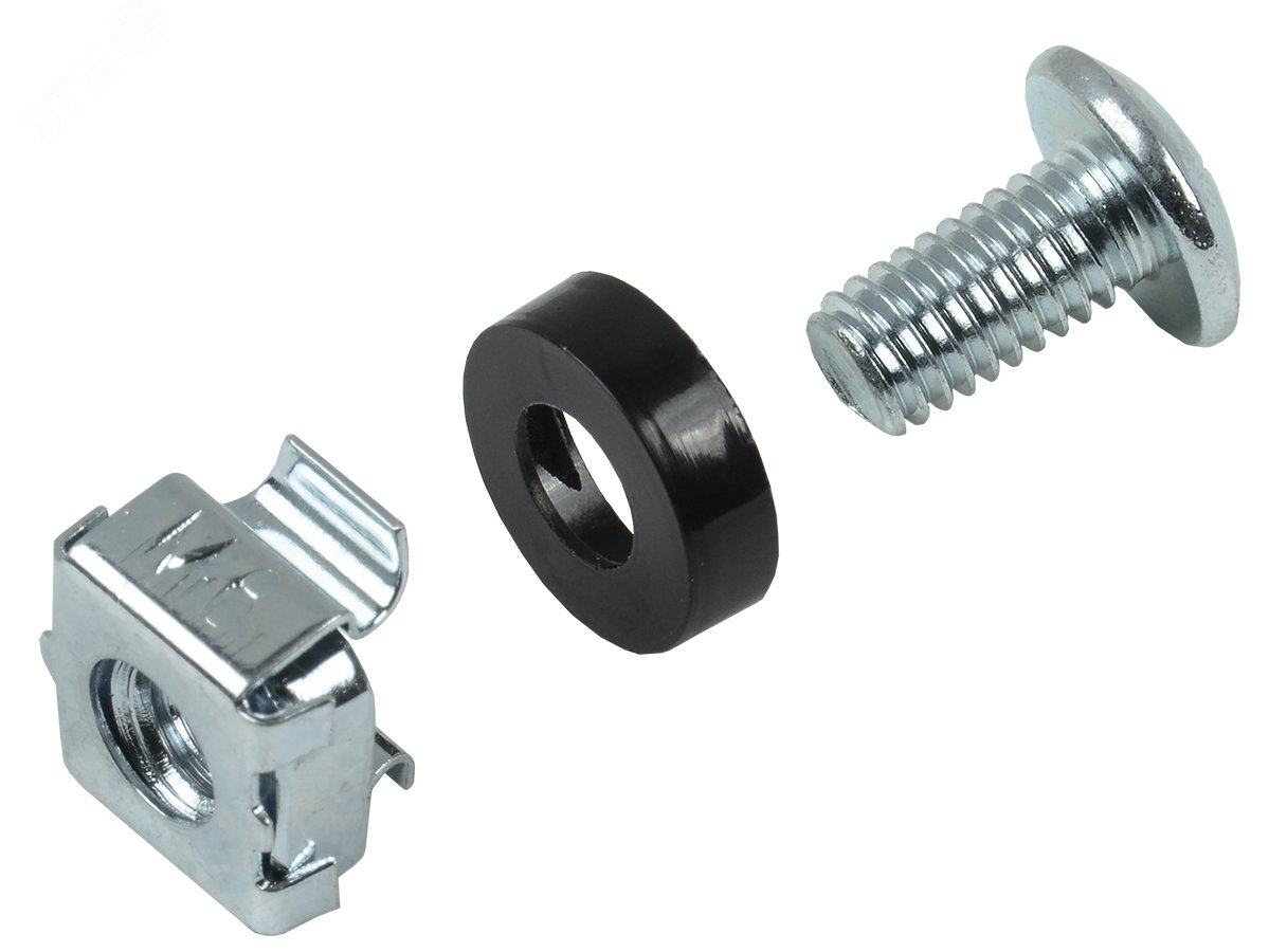 Комплект винтов-гаек-шайб для крепления на 19" профиль (шайба_гайка_винт) ITK-HP-28