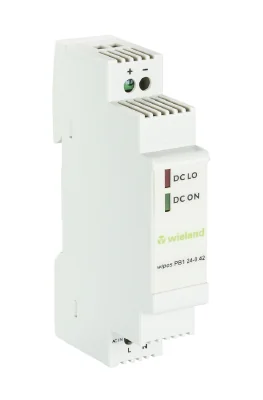 Блок питания WIPOS PB1 24-0.42 - Источник питания, однофазный, 24 V / 0,42 A, 10 W; диапазон входных напряжений: 90 – 264 V AC, 120 – 375 V DC; габариты (мм): ширина x высота x глубина: 18 x 91 x 57; вес 0,065 кг; монтаж: на DIN рейку, температура окружаю