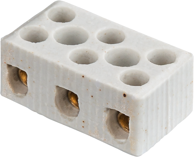 Колодка зажимная винтовая керамическая КЗВ 61 711 NTB-HCR-3-35/WH (уп.20шт) 61711