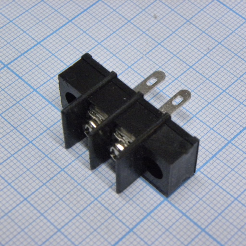 DG25H-A-02P-13-00A(H) - Барьерный клеммный блок 2 контакта. Серия DG25H-A