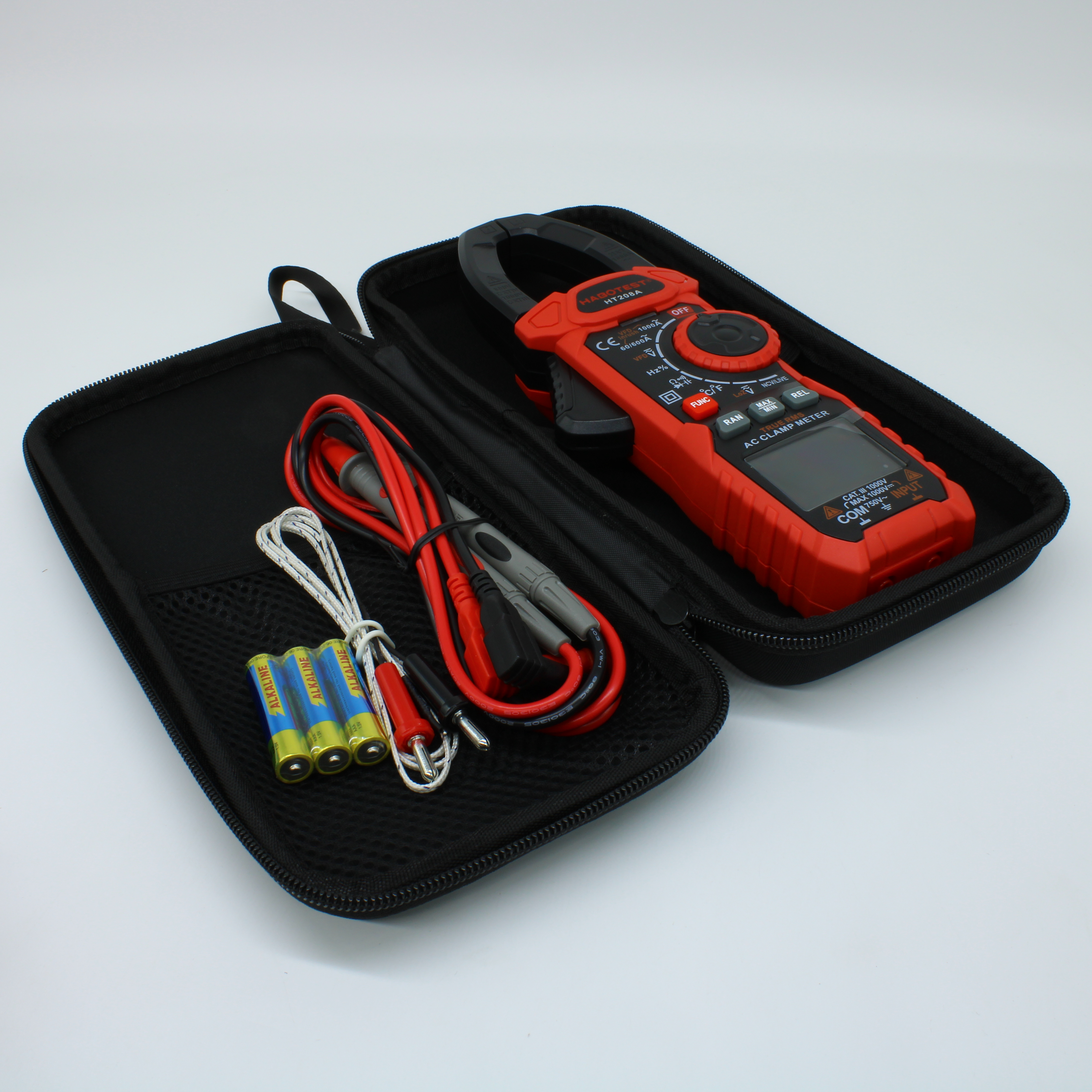 HT208A - Токоизмерительные клещи, True RMS, 1000А, NCV