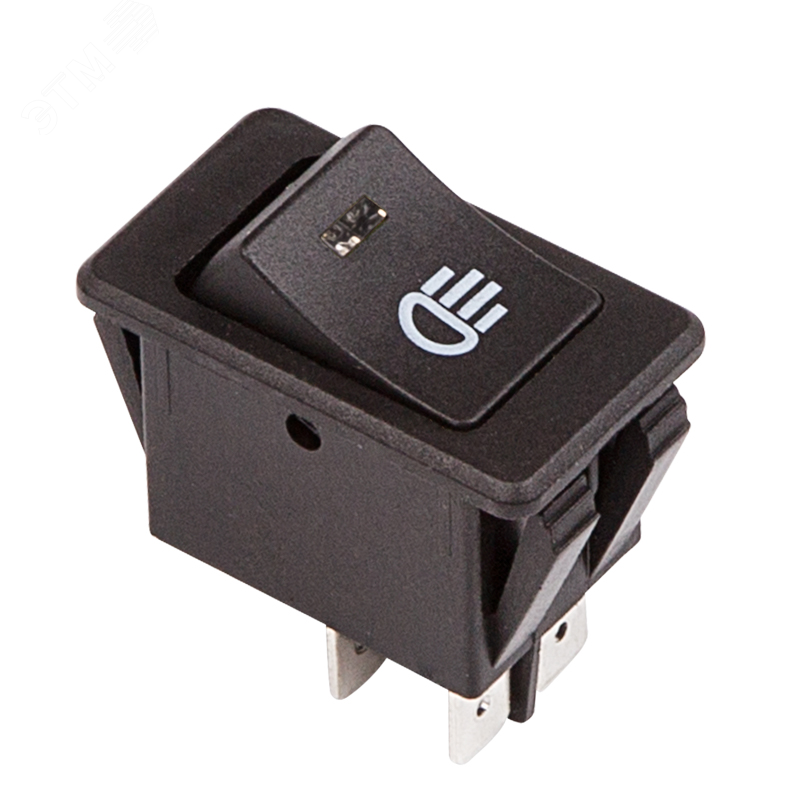 ASW-17D-B - Выключатель со светодиодной синей подсветкой 12V/35A