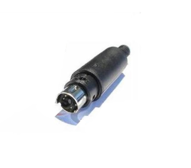 KLS1-294-M-07-B - Мини DIN штекер 7 контактов пластиковый корпус