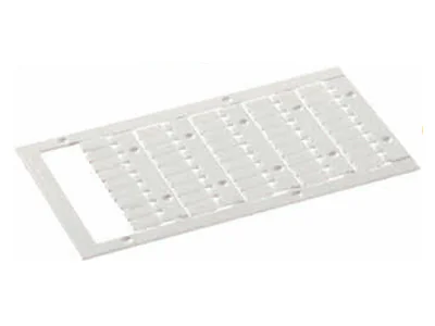Маркировка WMP 6 - SI2KTB6085DW - Пластина с маркировочными шильдиками для клемм шириной 6 мм, для плоттера wieplot, 45 шильдиков