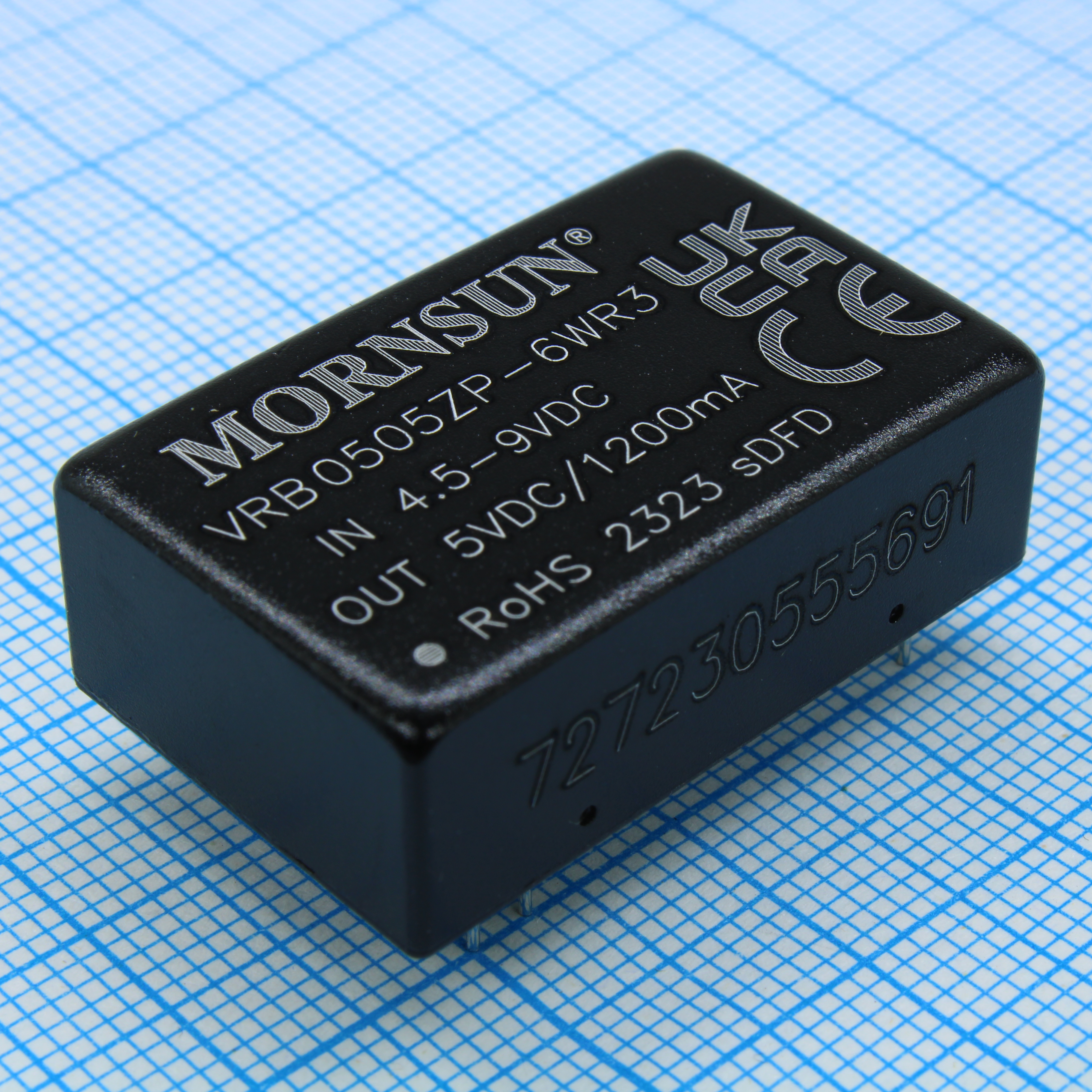VRB0505ZP-6WR3 - Преобразователь DC/DC мощность, Вт: 6 вход 5В выход 5В изоляция: 1500В