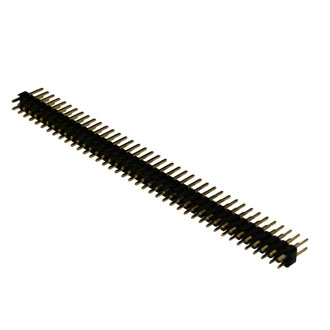 PLD 2X40 (PLD-80 ШАГ 2.54 ММ) - Разъем штыревой двухрядный 80 контактов, шаг 2,54мм