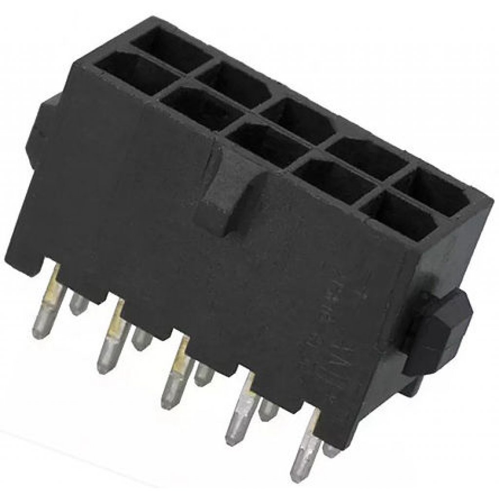 4-794630-0 - Соединитель питания 10 контакт(-ов) 3мм луженый прямой монтаж в отверстие 10 терминала(-ов) 1 порт(-ов) коробка/лоток