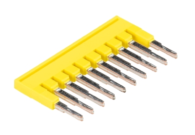 Соед. мостик IVB WKF 1,5–10 - Соединительная перемычка, втычная, изолированная, 10 полюсов, для клемм 1,5 мм кв., шириной 4 мм, цвет: желтый