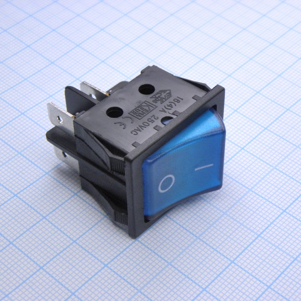 SWR 201-6C3 Ч/С IRS - Переключатель клавишный с подсветкой