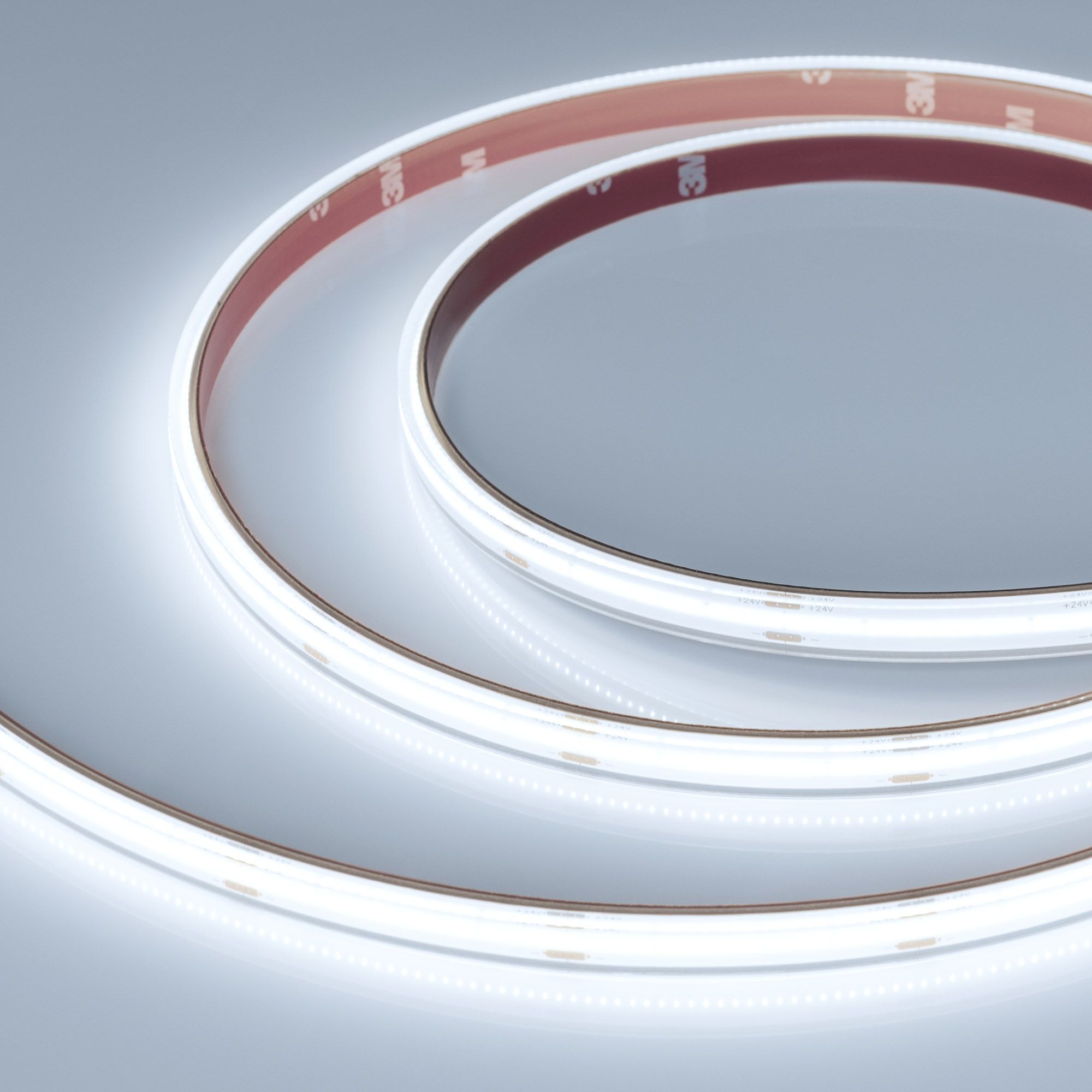 Лента герметичная CSP-PFS-X480-10mm 24V White6000 (14.4 W/m, IP68, TWP100, 5m) 045042 - Лента CSP сплошной засветки без видимых светодиодов, герметичная IP68 (PFS -  полная силиконовая экструзия). Светодиоды CSP 480 шт/м (2400шт на 5м). Цвет свечения БЕЛЫ