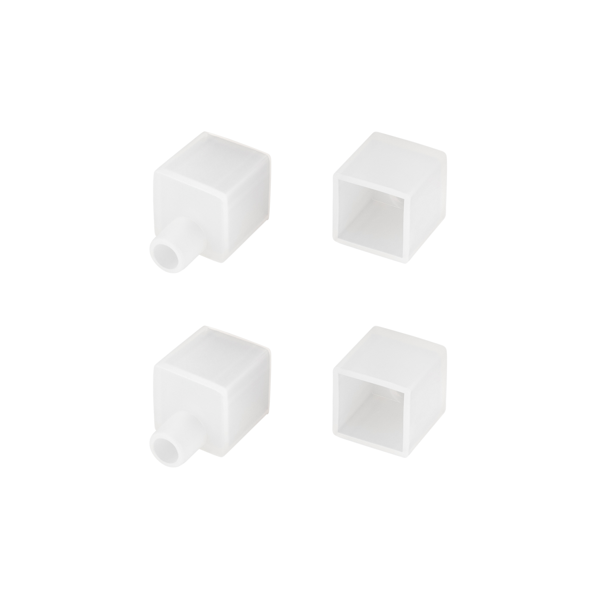 Заглушка WPH-FLEX-1212-TOP WHITE с отверстием 040859 - Заглушка с отверстием для силиконового профиля WPH-FLEX-1212-TOP. Материал - силикон. В комплекте 4 заглушки.