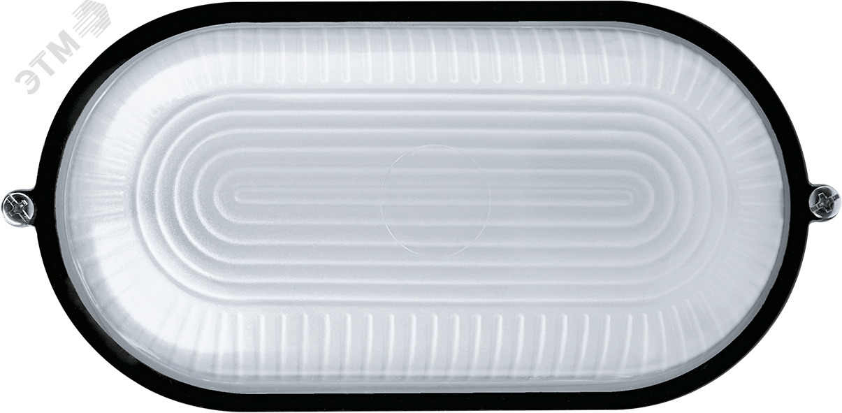 Светильник НПП-60w термостойкий овальный без решетки IP54 черный 17085