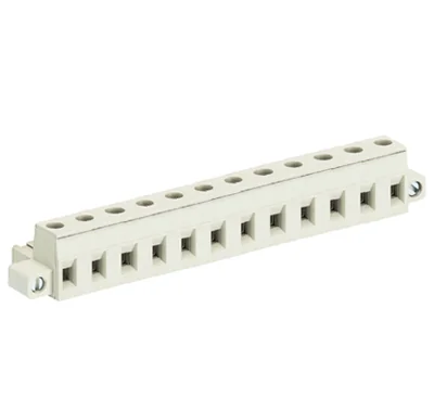 Розетка Wiecon 8313 B / 12 F - Розеточный разъем, угловой, на кабель, с монтажными фланцами, шаг 7,50 мм, 12 полюсов, номинальное сечение: 2,5 мм кв., винтовая фиксация провода, 690V, 12А, с маркировкой, цвет: серый, серия 8313 F