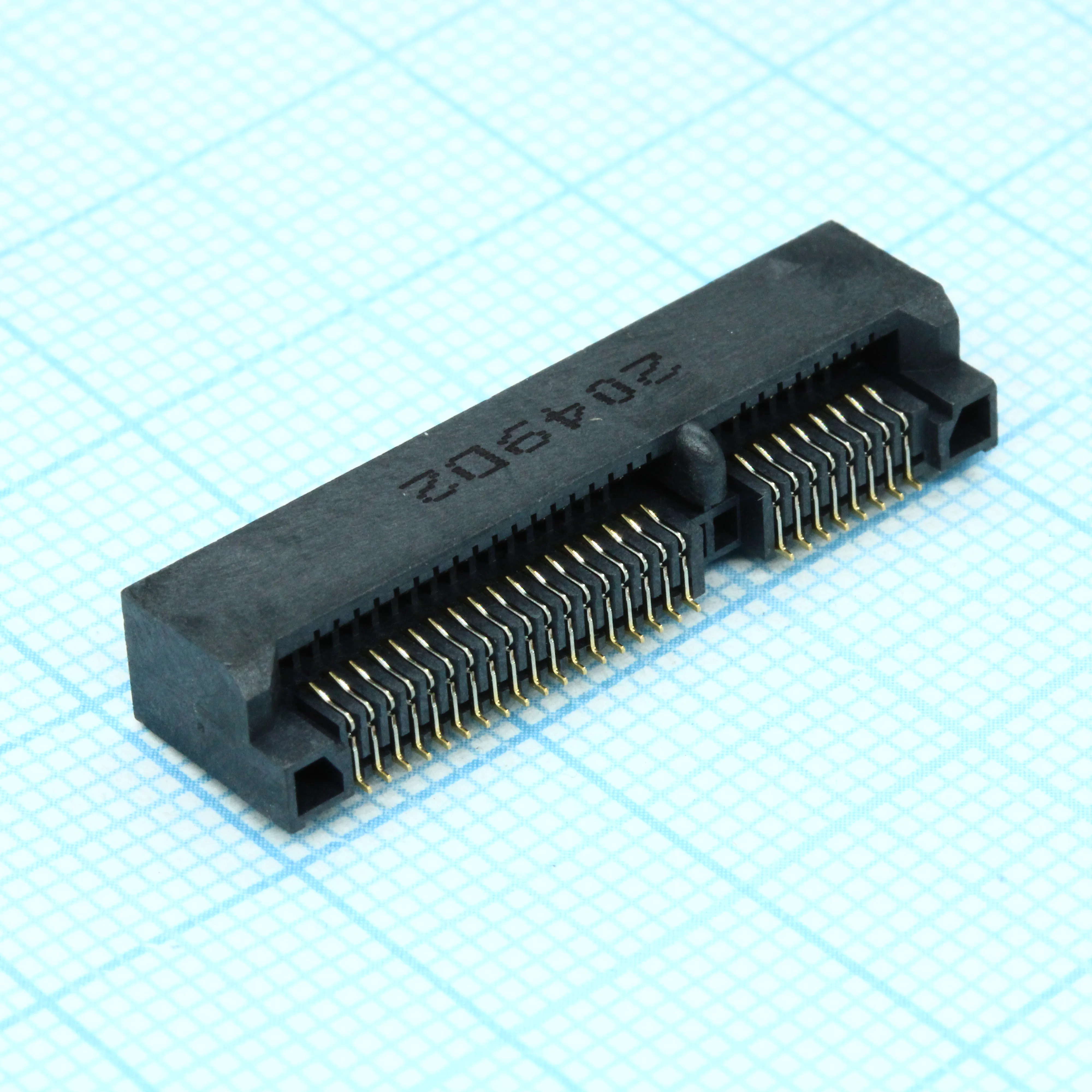 1775862-2 - Разъем Card Edge SKT 52 контакта 0.8мм угловой для поверхностного монтажа лента на катушке