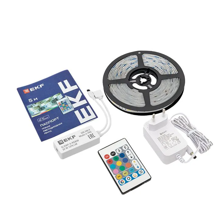 Умная светодиодная лента EKF Connect RGBW 5m(кр.1шт)