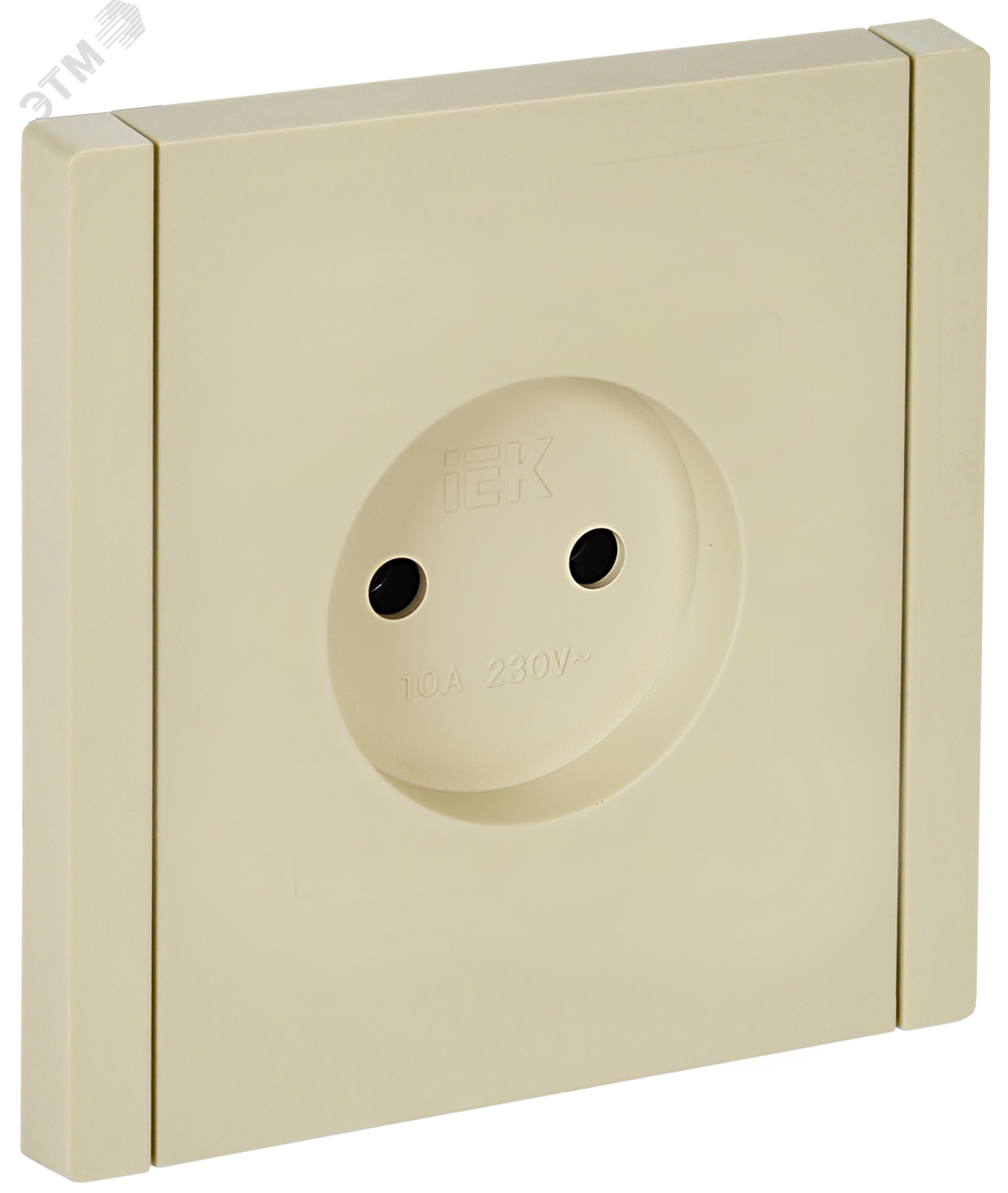 FORTE&PIANO Розетка 1-местная без заземления без защитных шторок винтовое крепление 10А FP418 ваниль IEK FP-R10-10-K10