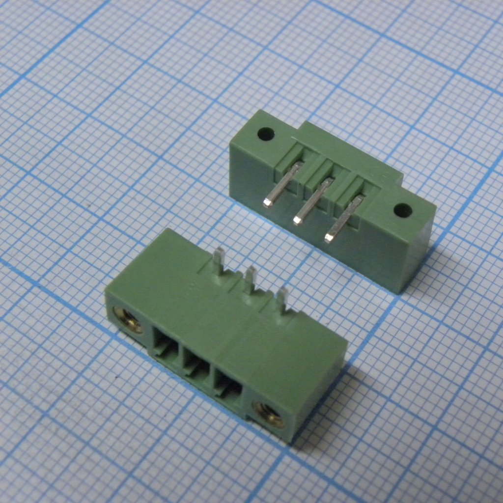 15EDGRM-3.5-03P-14-00A(H) - Разъемный клеммный блок на плату, 3 контакта
