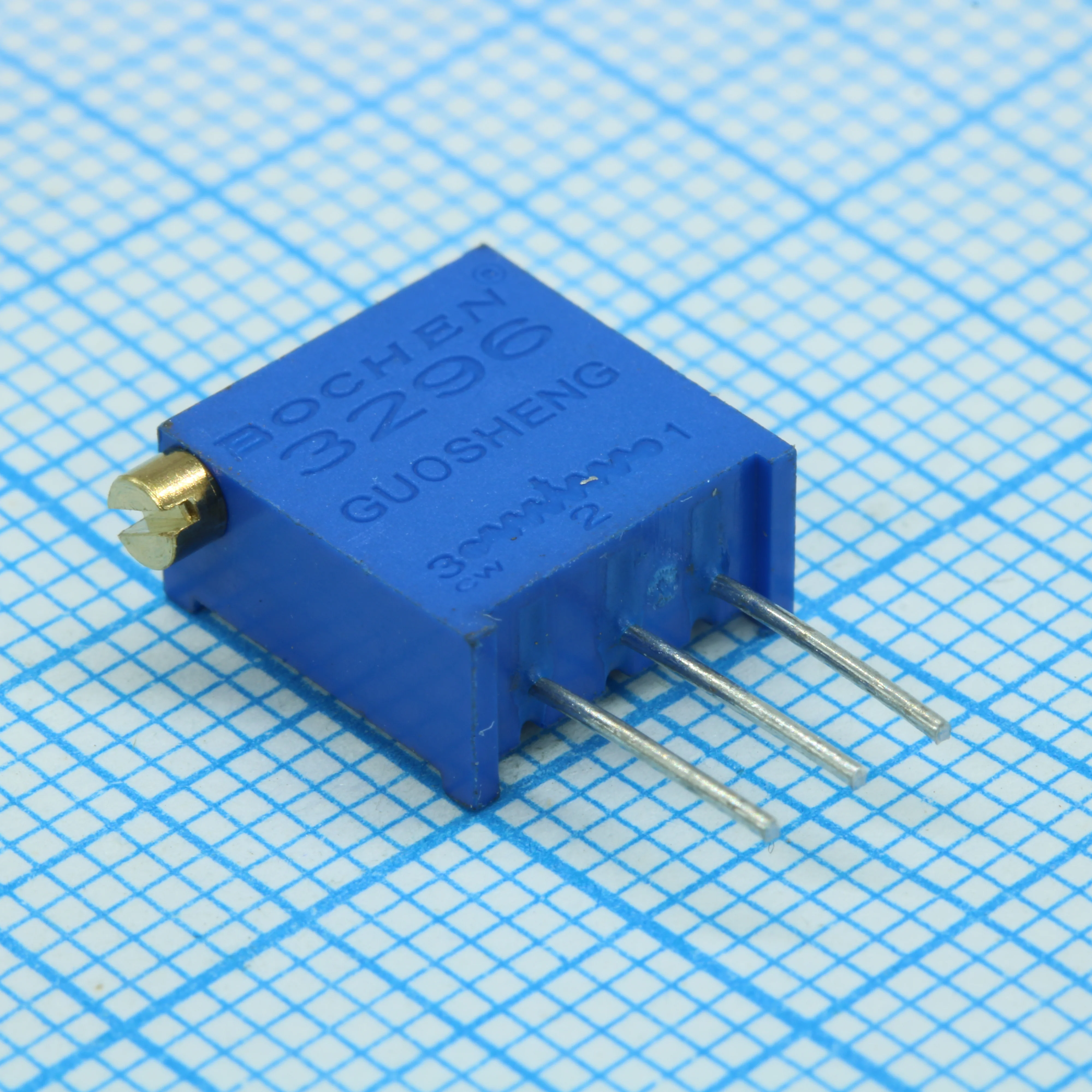 3296X-1-503 - Потенциометр многооборотный 50кОм 0.5Вт PC PIN