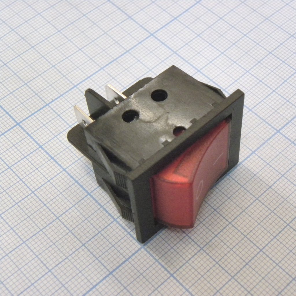 SWR 201-3C3 Ч/К IRS - Переключатель клавишный с подсветкой