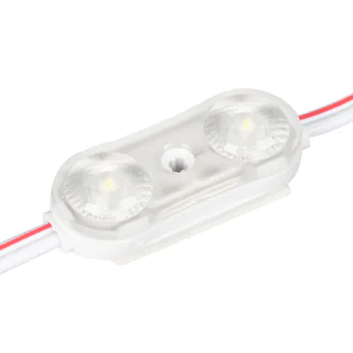 Модуль герметичный ARL-ORION-R07-12V Cool (2835, 2 LED, 170 deg) 028775 - Герметичный светодиодный модуль IP67, ХОЛОДНЫЙ 7500-8000 К, напряжение 12 В, мощность 0.72 Вт, св. поток 110 лм, 2 светодиода SMD 2835, угол 170°. 30 шт на проводе, расстояние между