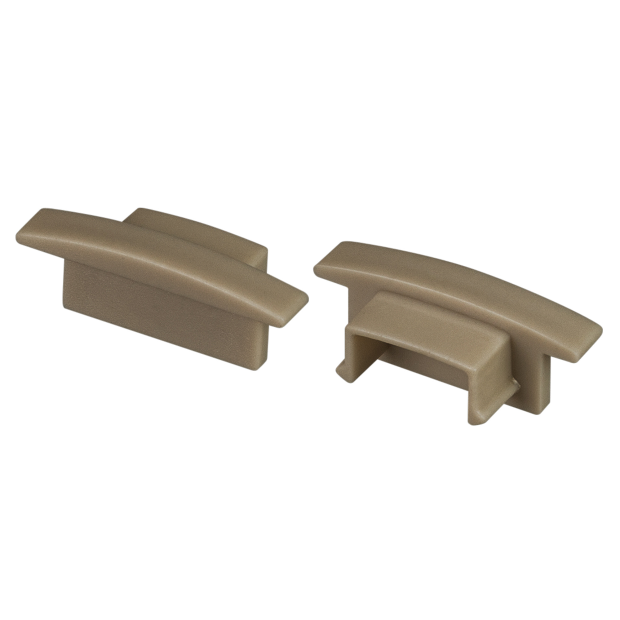 Заглушка LINE-2308-F OLIVE GREY глухая 038636 - Пара заглушек для профиля LINE-2308-F. Цвет - серый оливковый. Материал - пластик. В комплекте 2 заглушки без отверстия.
