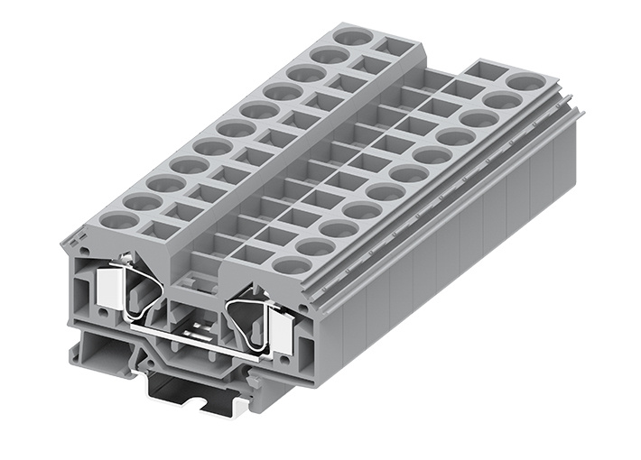Проходная клемма 216911 - Проходная клемма, TA16, тип фиксации провода: пружинный, номинальное сечение: 16 мм кв., 76A, 800V, ширина: 12 мм, цвет: серый, тип монтажа: DIN 35
