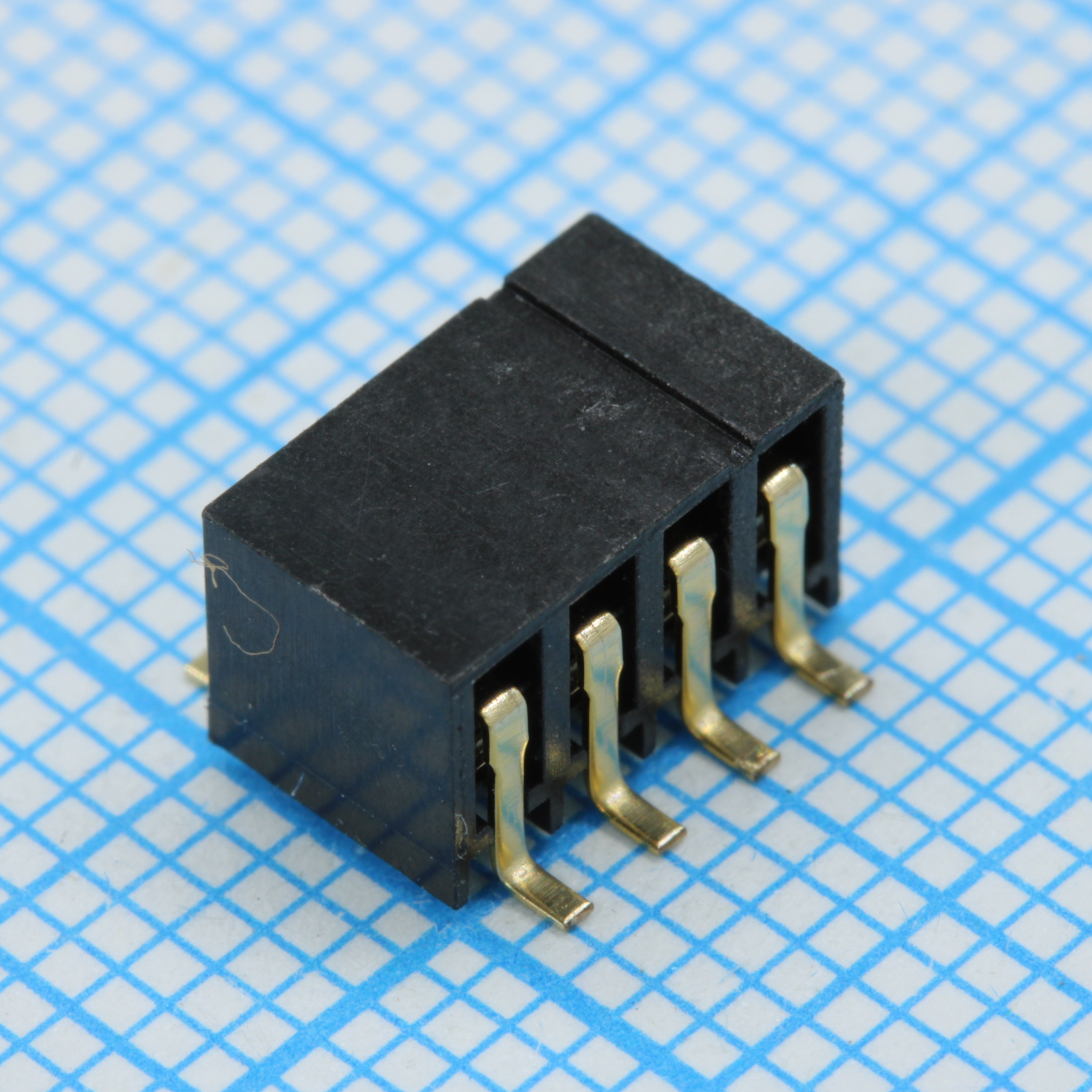 DS1026-14-2X4S8BS - Разъем на плату 2х4 контакта шаг 2,00мм угловой SMT