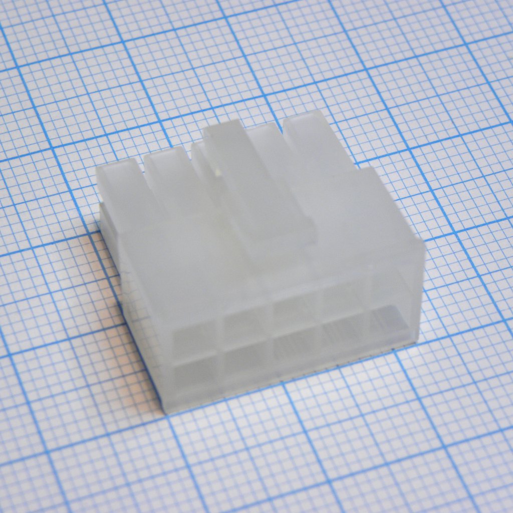 39012100 - Корпус разъема, с язычком, UL 94V-2, Серия Mini-Fit Jr., Гнездо, 10 вывод(-ов), 4.2 мм