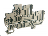 Этажная клемма UJ5-2.5WV/2X2E - Этажная клемма для подключения разъемоа, серия E, тип фиксации провода: пружинный, номинальное сечение: 2,5 мм кв., 24A, 500V, ширина: 5 мм, цвет: серый, стандарт GB/T14048.1, тип монтажа: DIN 35