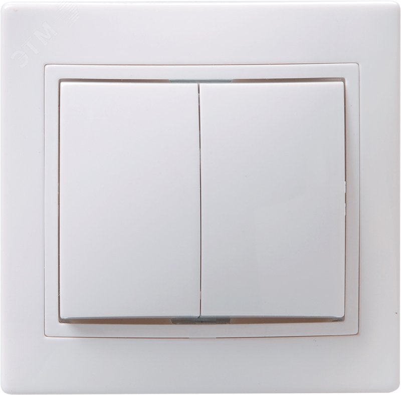 ВС10-2-0-КБ Выкл. 2кл 10А керам. КВАРТА бел. EVK20-K01-10-K