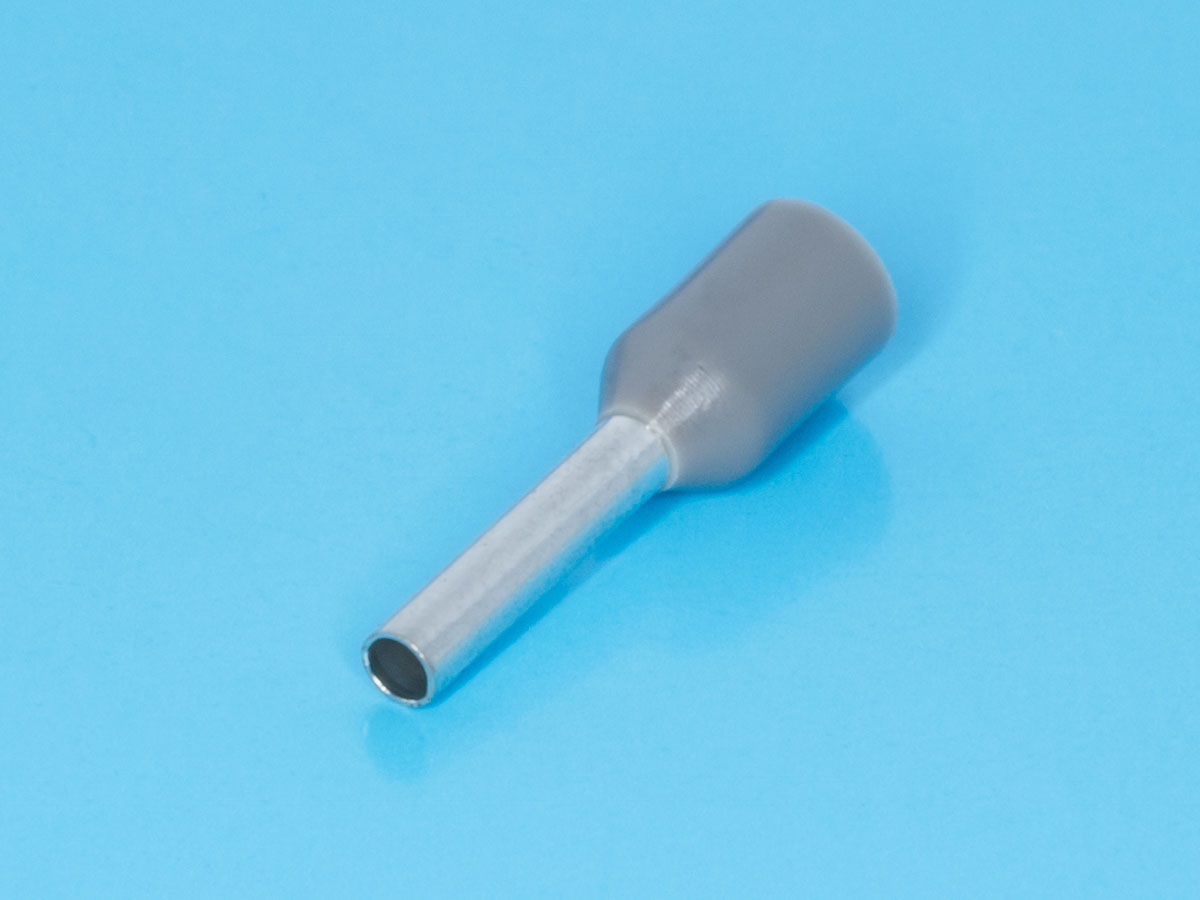 TIC-1.0-8 - Наконечник 8мм для обжима многожильного кабеля  1,0мм, изолированный, кратно 100шт.