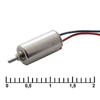 QX- 5A   1.3V - Микродвигатель 1,3V 10х5,1мм вал 0,8х2,2мм