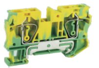 Заземляющая клемма UJ5-6JDE - Заземляющая клемма, серия E, тип фиксации провода: пружинный, номинальное сечение: 6 мм кв., ширина: 8,2 мм, цвет: желто-зеленый, стандарт GB/T14048.1, тип монтажа: DIN 35