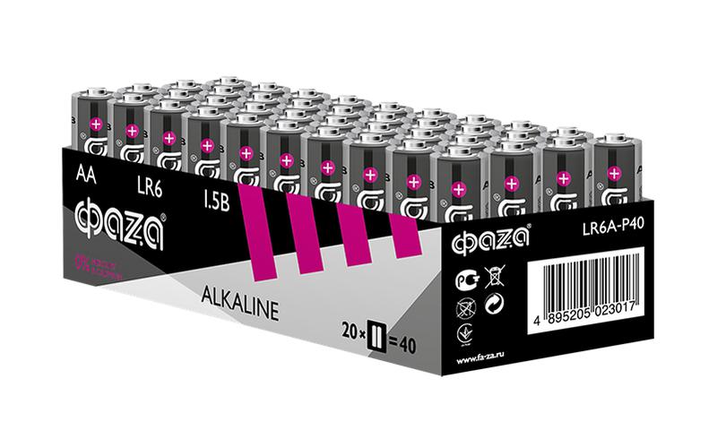 Элемент питания алкалиновый AA/LR6 1.5В Alkaline Pack-40 (уп.40шт) 5023017