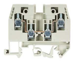 Клемма сдв. WK 4/D 2/2 /U - Клемма проходная, 4 точки подключения, тип фиксации провода: винтовой, номинальное сечение: 4 мм кв., 32A, 500V, ширина: 6 мм, цвет: серый, тип монтажа: DIN 35