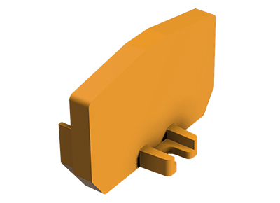 Крышка бок. APF 2,5/M../F/R Orange - Крышка боковая, для клемм WKF 2,5/M../F/R..., цвет: оранжевый