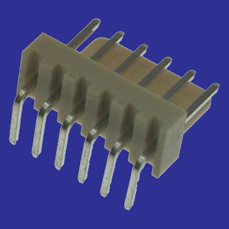 WF-06R PITCH 2.54MM - Разъем типа провод-плата, вилка угловая, шаг 2.54 мм, 6 контактов.