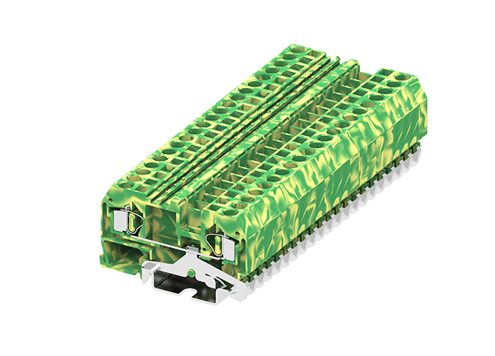 Заземляющая клемма 204927 - Заземляющая клемма, TA4, тип фиксации провода: пружинный, номинальное сечение: 4 мм кв., ширина: 6 мм, цвет: желто-зеленый, тип монтажа: DIN 35