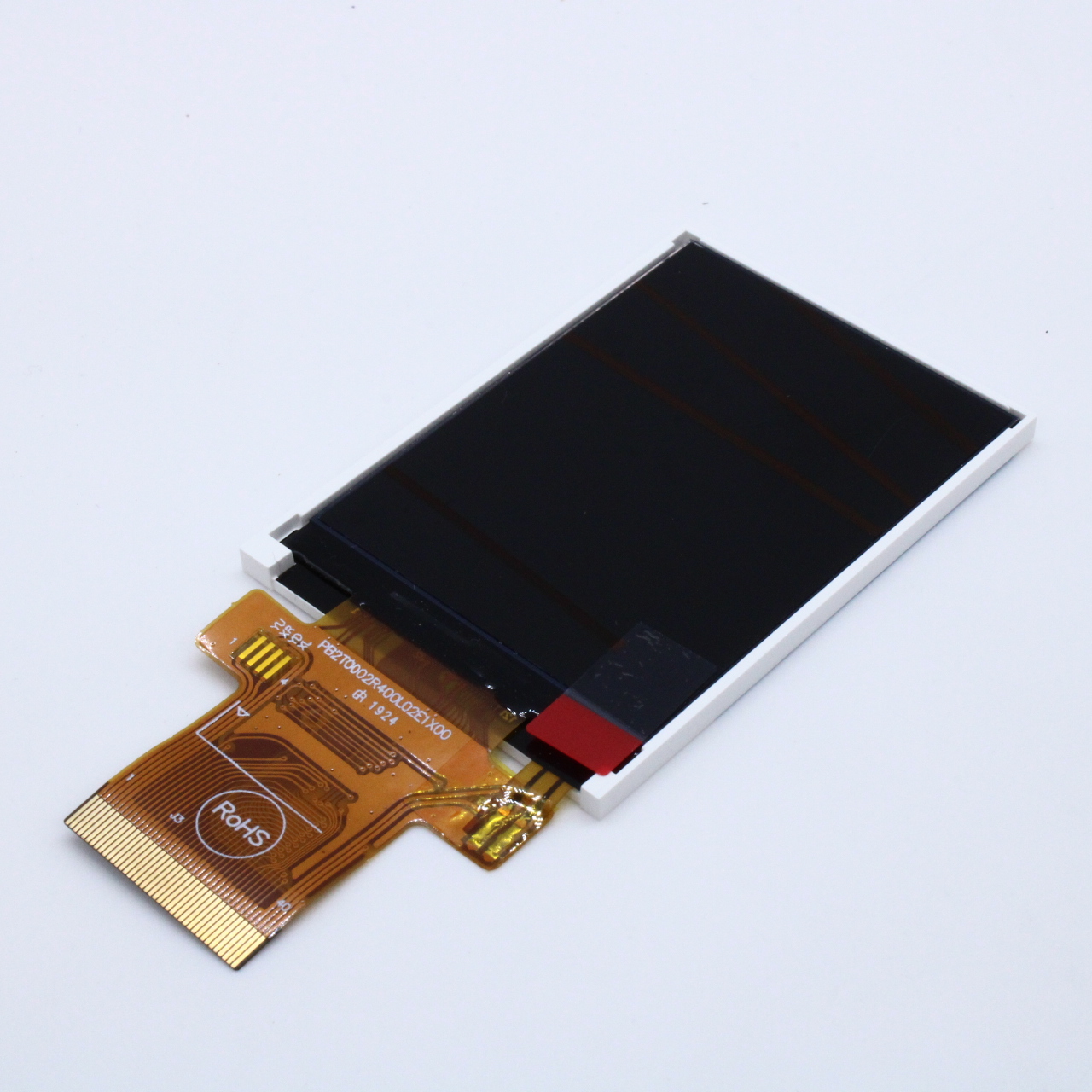 WF24LTYAJDNN0# - TFT 2.4", 240*RGB*320, IPS, Transmissive, подсветка LED Белая, 8080 паралл. 16/8 битный интерфейс,  -20...+70C, внешние размеры 42.72*60.26мм