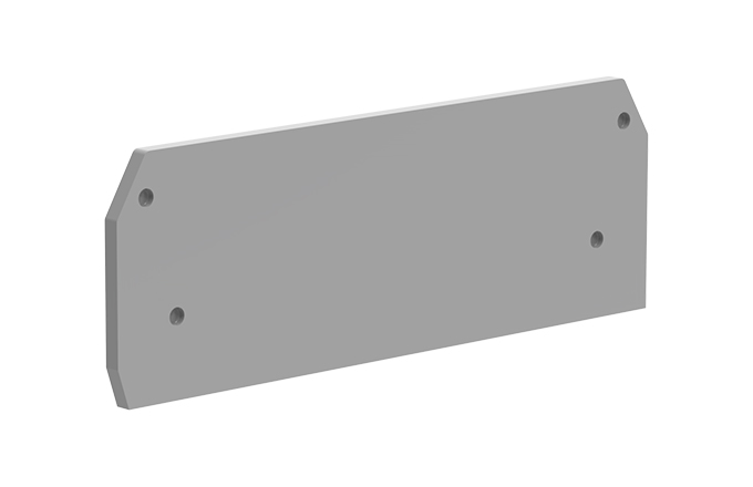Торцевая крышка 210151 - Торцевая крышка для клемм TA10-…-2, цвет: серый