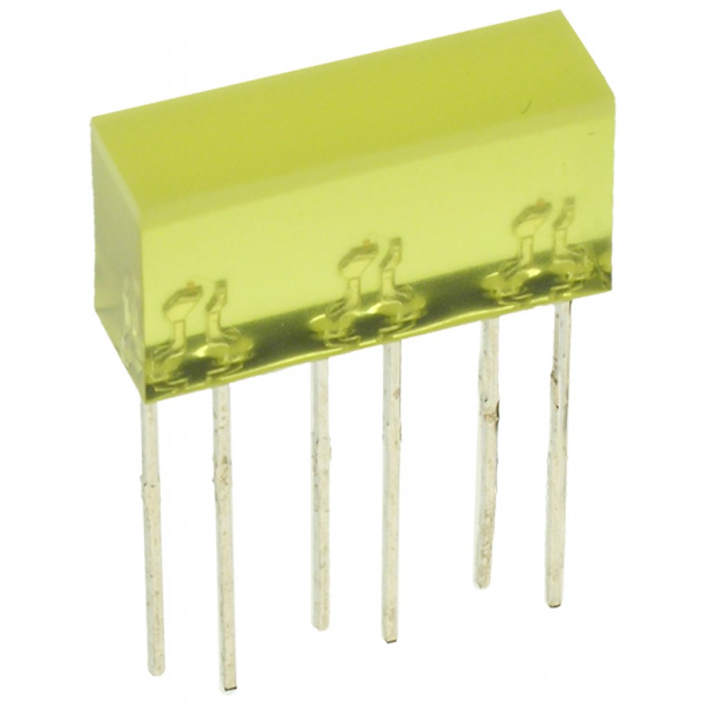 L-845/3YDT - Светодиодный модуль 5х16мм/желтый/588нм/5-10мкд/120°