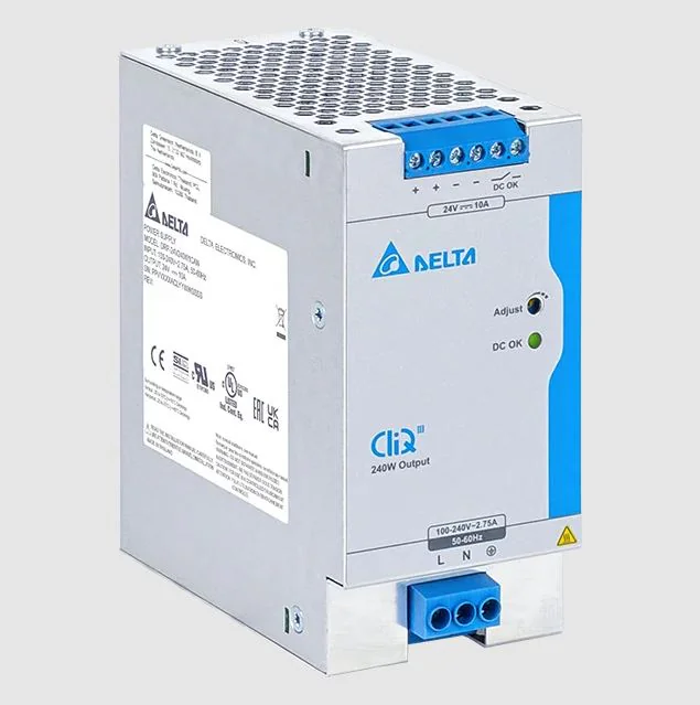 DRP-24V240W1CBN - Источник питания, однофазный, 24VDC / 10A, 240W; диапазон входных напряжений: 88 - 264VAC, габариты (мм): 124x60x117, вес 0,84 кг, монтаж: на DIN рейку