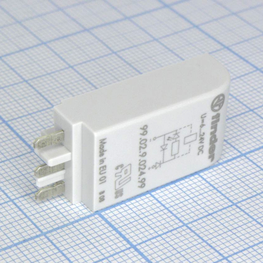 99.02.9.024.99 - Защитный модуль, светодиод+диод, 6-24VDC